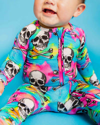 Baby Kids Bamboo Pajamas — Dead Serious Convertible Romper — Image 1