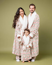 Baby Kids Bamboo Pajamas — Deer to Dream Adult Plush Robe — Image 1