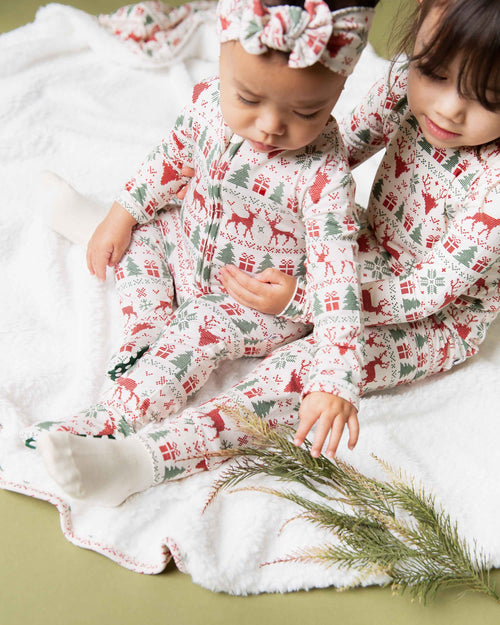 Baby Kids Bamboo Pajamas — Deer to Dream Footie — Image 4