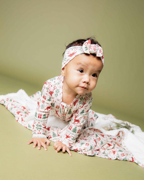 Baby Kids Bamboo Pajamas — Deer to Dream Footie — Image 5