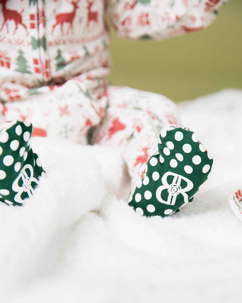 Baby Kids Bamboo Pajamas — Deer to Dream Footie — Image 9