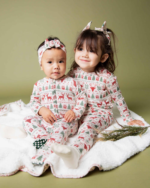 Baby Kids Bamboo Pajamas — Deer to Dream Footie — Image 10