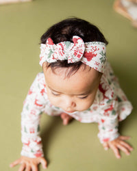 Baby Kids Bamboo Pajamas — Deer to Dream Headwrap — Image 1