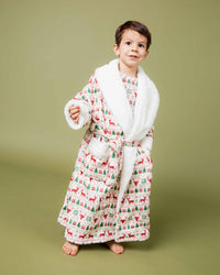 Baby Kids Bamboo Pajamas — Deer to Dream Kids Plush Robe — Image 1