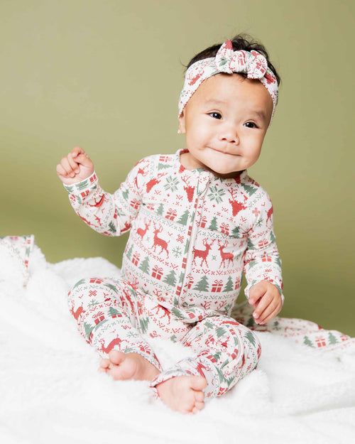 Baby Kids Bamboo Pajamas — Deer to Dream Convertible Romper — Image 5
