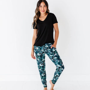 Baby Kids Bamboo Pajamas — Dem Dragons Women's Pants — Image 1