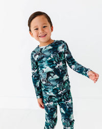 Baby Kids Bamboo Pajamas — Dem Dragons Two-Piece Pajama Set — Image 1