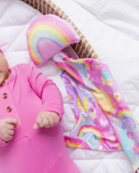 Baby Kids Bamboo Pajamas — Dream in Color Lovey — Image 1