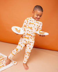 Baby Kids Bamboo Pajamas — Easy As Pie Long Sleeve Pajama Set — Image 1