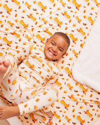 Baby Kids Bamboo Pajamas — Easy As Pie Bum Bum Blanket- Plush — Image 1