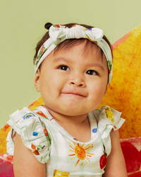Baby Kids Bamboo Pajamas — The Very Hungry Caterpillar™ Headwrap — Image 1