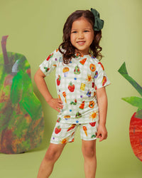 Baby Kids Bamboo Pajamas — The Very Hungry Caterpillar™ Short Sleeve Two-Piece Pajama Shorts Set — Image 1