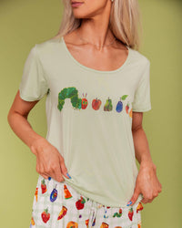 Baby Kids Bamboo Pajamas — The Very Hungry Caterpillar™ Women's Short Sleeve T-Shirt — Image 1
