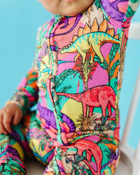 Baby Kids Bamboo Pajamas — Extra-roar-dinary Convertible Romper — Image 1