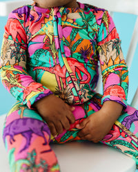 Baby Kids Bamboo Pajamas — Extra-roar-dinary Footie — Image 1