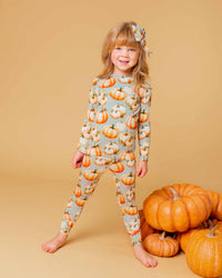 Baby Kids Bamboo Pajamas — Fall Era Long Sleeve Pajama Set — Image 1