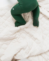 Baby Kids Bamboo Pajamas — Cream Puff Quilted Bamboo Blanket - Adult & Kids — Image 1