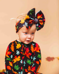 Baby Kids Bamboo Pajamas — Fallow The Leader Biggie Bow — Image 1