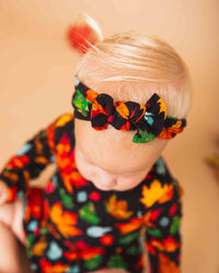 Baby Kids Bamboo Pajamas — Fallow The Leader Headwrap — Image 1