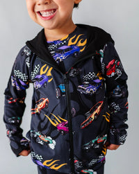 Baby Kids Bamboo Pajamas — Fast Track Convertible Jacket — Image 1