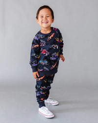 Baby Kids Bamboo Pajamas — Fast Track Jogger Set — Image 1