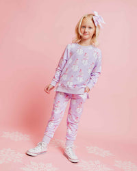 Baby Kids Bamboo Pajamas — Feelin' Snow Pretty Jogger Set — Image 1