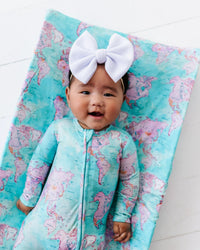 Baby Kids Bamboo Pajamas — For What It's Earth Changing Pad Cover — Image 1