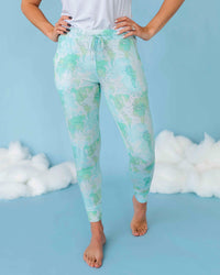Baby Kids Bamboo Pajamas — For What It's Earth Women's Pants - Green — Image 1
