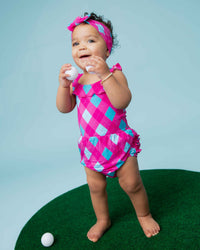 Baby Kids Bamboo Pajamas — Fore The Love Bubble Romper — Image 1