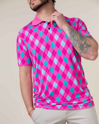 Baby Kids Bamboo Pajamas — Fore The Love Men's Polo — Image 1