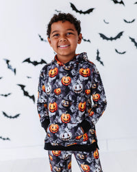 Baby Kids Bamboo Pajamas — Fright Club Hooded Jogger Set — Image 1
