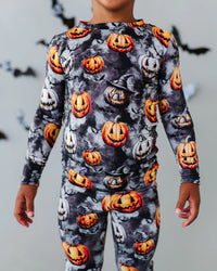 Baby Kids Bamboo Pajamas — Fright Club Two-Piece Pajama Set — Image 1