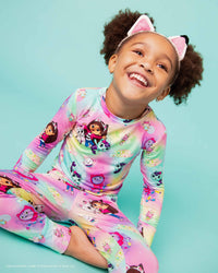 Baby Kids Bamboo Pajamas — Gabby's Dollhouse™ Long Sleeve Pajama Set — Image 1