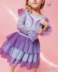 Baby Kids Bamboo Pajamas — Wicked Glinda Tutu Dress with Shorts — Image 1