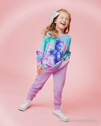 Baby Kids Bamboo Pajamas — Wicked Glinda Jogger Set — Image 1