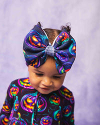 Baby Kids Bamboo Pajamas — Biggie Bow Pumpkin Bundle — Image 2