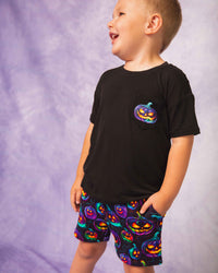 Baby Kids Bamboo Pajamas — Glow Getter Short Sleeve T-Shirt & Shorts Set — Image 1