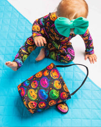 Baby Kids Bamboo Pajamas — Glow Hard or Glow Home Reversible Treat Basket — Image 1