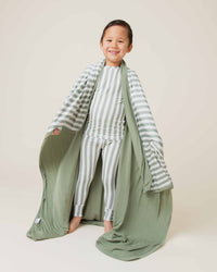 Baby Kids Bamboo Pajamas — Grow With The Flow Bum Bum Blanket — Image 1
