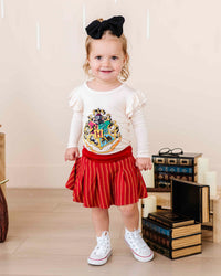 Baby Kids Bamboo Pajamas — Harry Potter™ Top & Skort Set — Image 1
