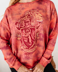 Baby Kids Bamboo Pajamas — Gryffindor Tie Dye Unisex Sweatshirt — Image 1