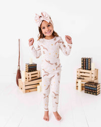 Baby Kids Bamboo Pajamas — Harry Potter™ Hedwig’s Flight Two-Piece Pajama Set — Image 1
