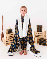 Baby Kids Bamboo Pajamas — Harry Potter™ Hogwarts Night Sky Bum Bum Blanket - Plush — Image 1