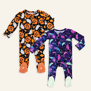 Bat Attitude & You've Been Ghosted Footie Bundle