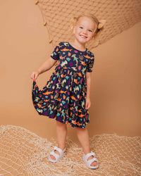 Baby Kids Bamboo Pajamas — Hammer Time Girls Dress — Image 1