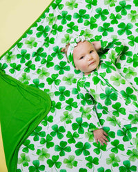 Baby Kids Bamboo Pajamas — Happy Go Lucky Bum Bum Blanket — Image 1