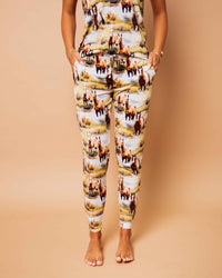 Baby Kids Bamboo Pajamas — Horse of Course Women's Pants — Image 1