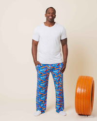 Baby Kids Bamboo Pajamas — Hot Wheels™ Full Throttle Men's Pajama Pants — Image 1