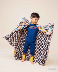 Baby Kids Bamboo Pajamas — Hot Wheels™ Rebel Racer Bum Bum Blanket — Image 1