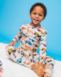 Baby Kids Bamboo Pajamas — Hot Wheels™ Rebel Racer Long Sleeve Pajama Set — Image 1